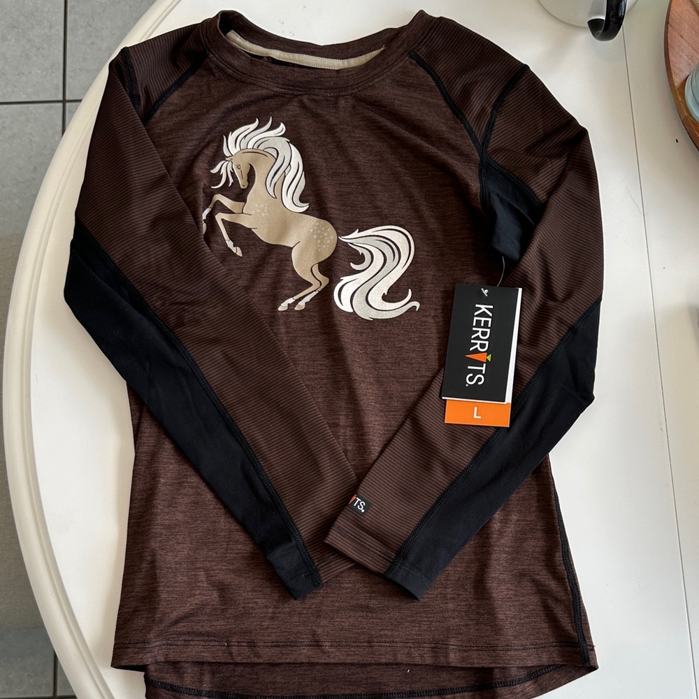 Kerrits Equestrian Free Frolic Base Layer Top 12-14/L
